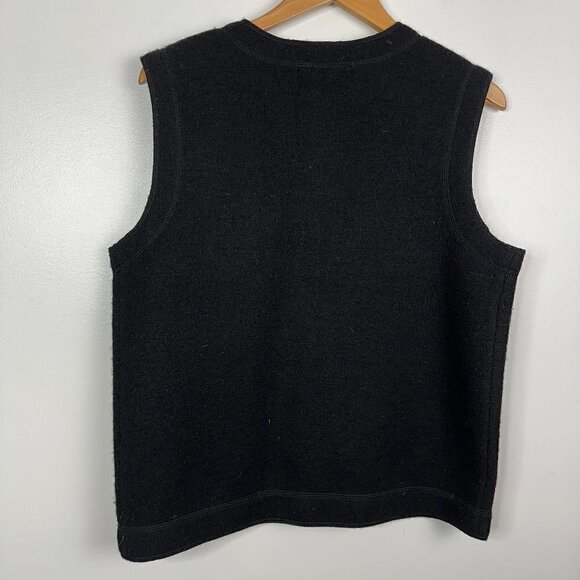 Vintage Woolrich  100% Wool  Patchwork Button Down Vest  Womens Large - Picture 4 of 4